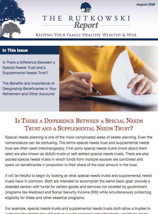 Estate Planning newsletter