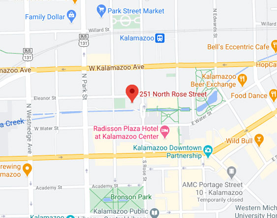 Map of Kalamazoo office